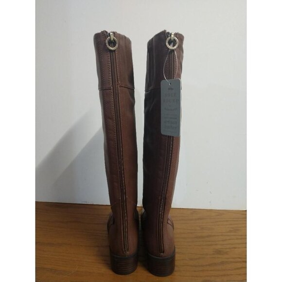 Sole Bound Dreia By Baretraps Womens Artisan Leather Knee-High Boots Brown Size - Picture 7 of 10